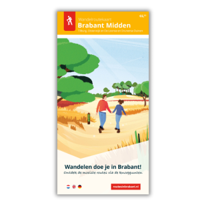 Wandelkaart Brabant Midden (o.a. Tilburg, Loonse en Drunense Duinen en de Oisterwijkse Bossen)