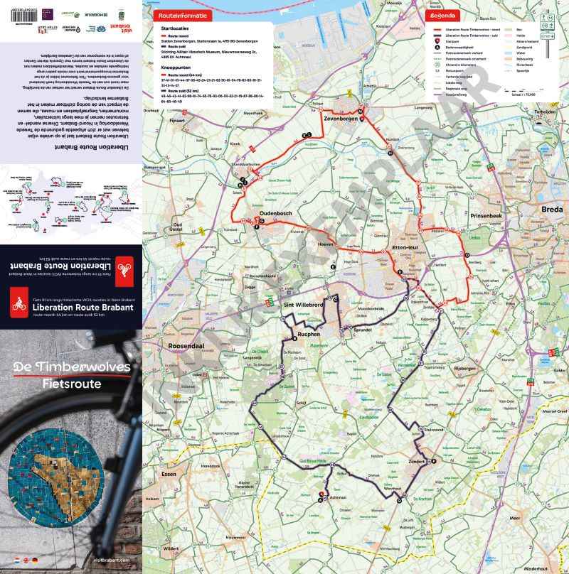 De Timberwolves fietskaart inkijkexemplaar voorkant