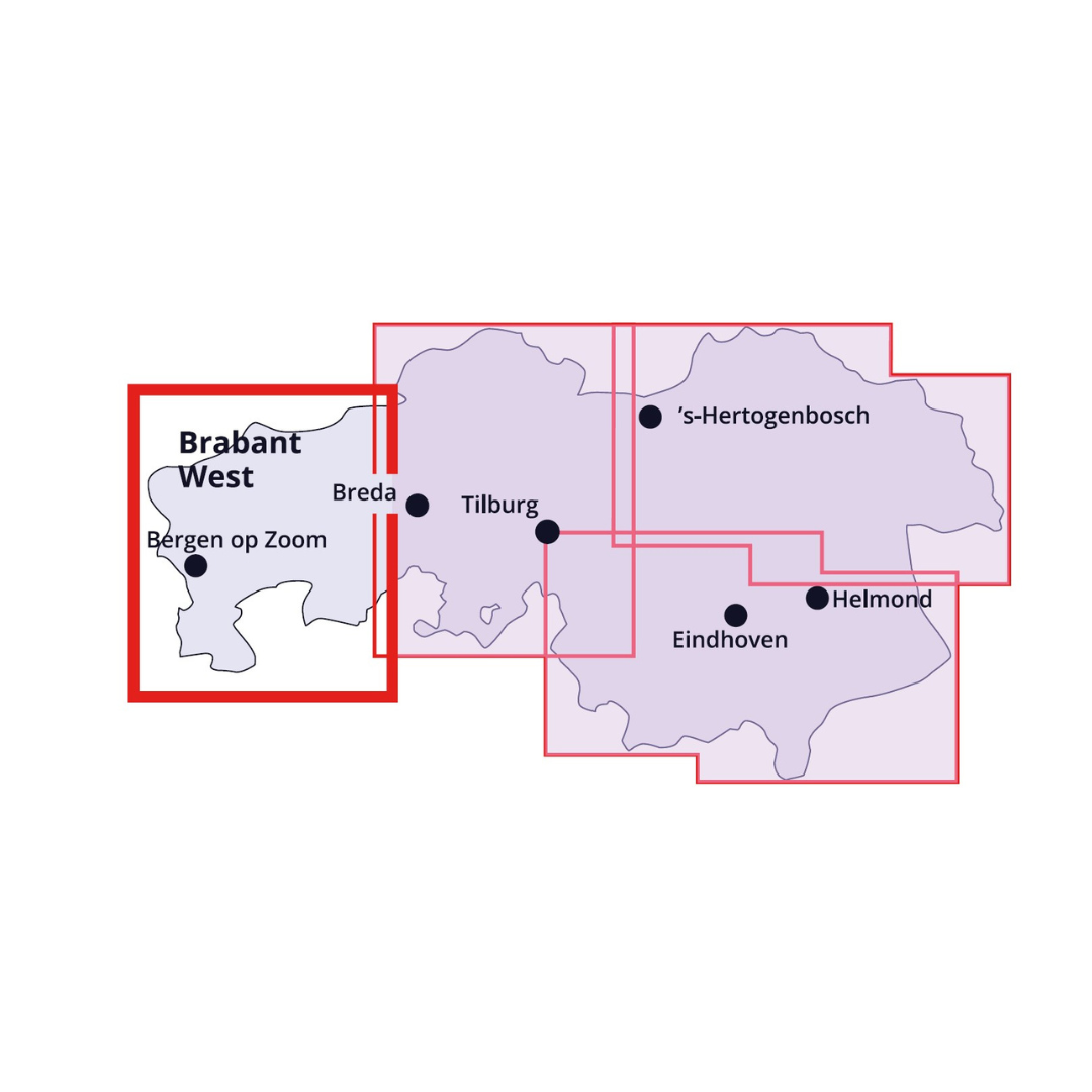 Fietskaart knooppunten Brabant West - Afbeelding 4