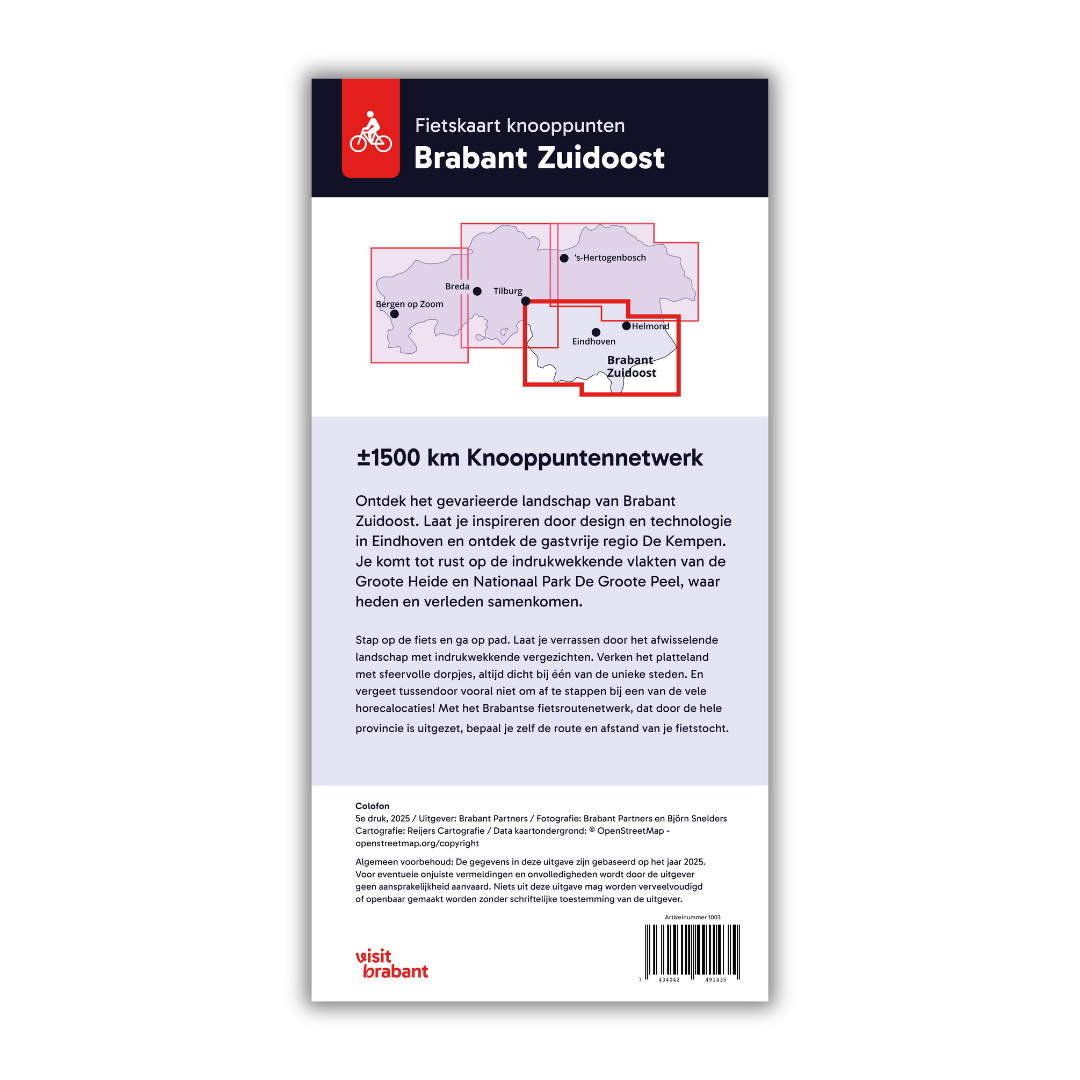 Fietskaart knooppunten Brabant Zuidoost - Afbeelding 3